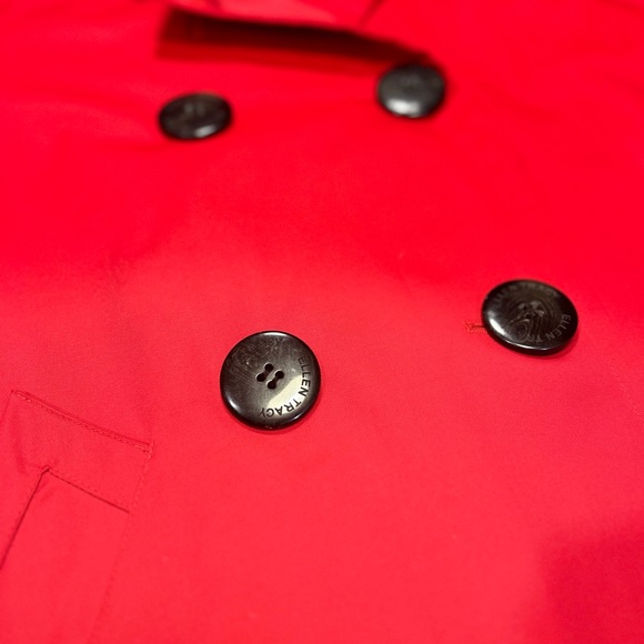 ELLEN TRACY | WOMEN’S COAT & JACKET | SHORT | LARGE BUTTONS | RED | EXTRA SMALL - Picture 7 of 17